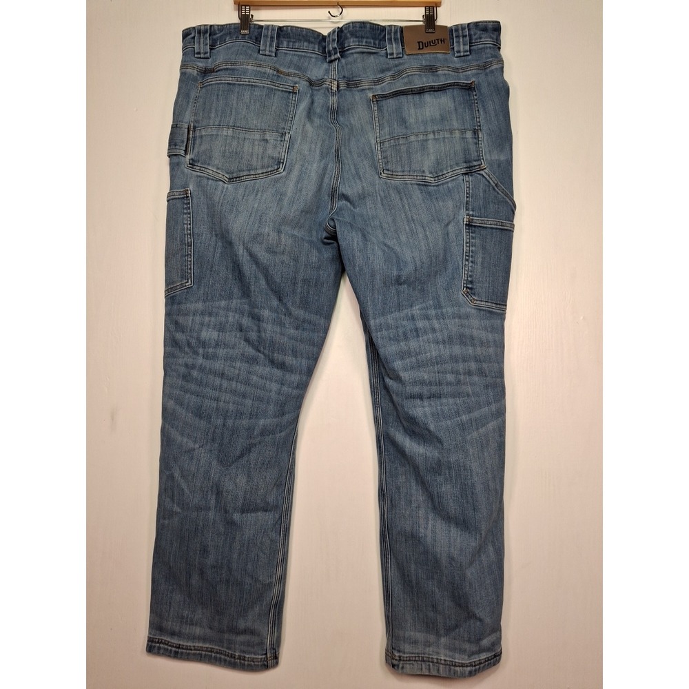 Duluth Trading Co Ballroom Double Flex Jeans Mens 44x32 Stretch Blue Denim - Picture 2 of 15
